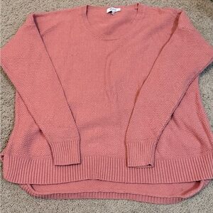 Madewell Rose Pink Crewneck Sweater
